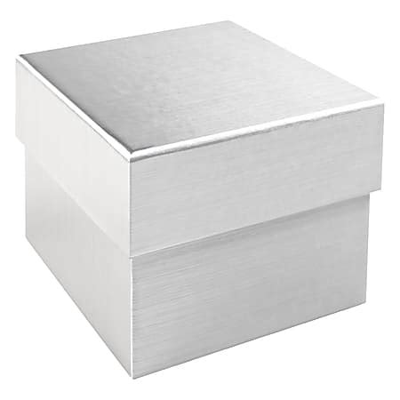 Divoga(TM) Metallic Storage Box, 3in.H x 3 3/4in.W x 4 1/8in.D 